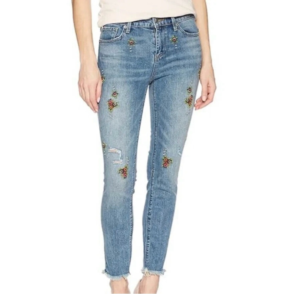 Lucky Brand Embroidered Jeans (Size 4/27)